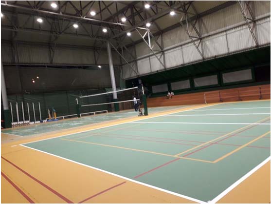 Quadra poliesportiva do Minas Tênis Clube com retrofit em LED
